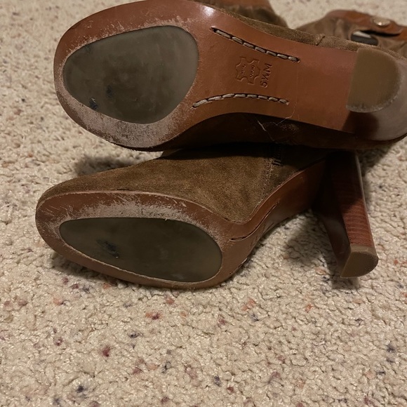 Michael Kors brown suede harness slouch boots - Picture 4 of 6